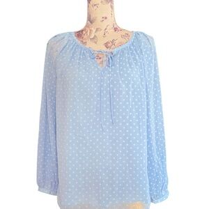 Talbots Polka Dot Blouse